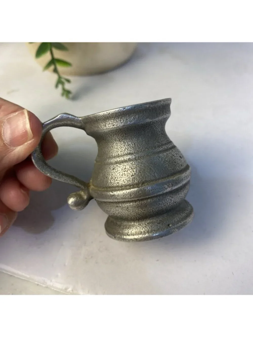Wilton Armetale Pewter Plough Tavern -2 Oz Miniature Stein Mug
